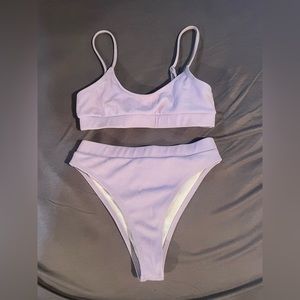 Purple High Waisted Bikini